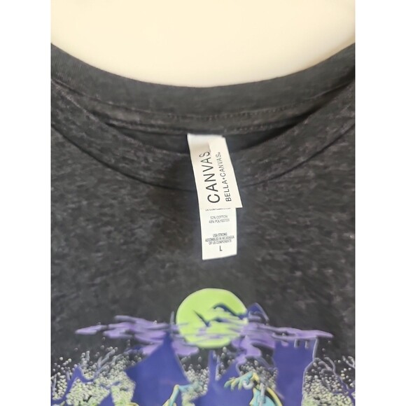 Women's L T-shirt Scooby-Doo and Shaggy Chased by Monsters Graphic Casual - Picture 3 of 3